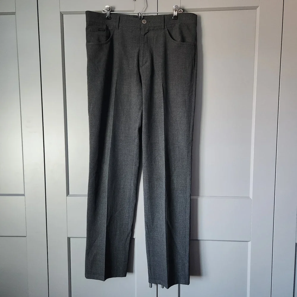 Alberto Pants Mens 50 X 33 Ceramica Regular Comfort Fit Charcoal